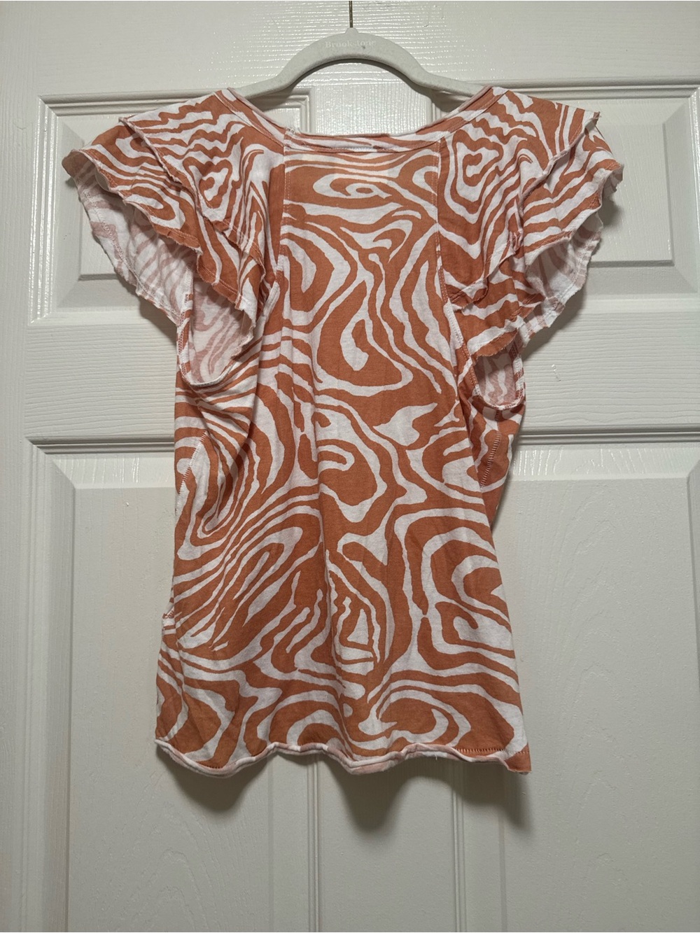 Anthropologie Maeve Catie Ruffled Sleeve Tee - Picture 7 of 13